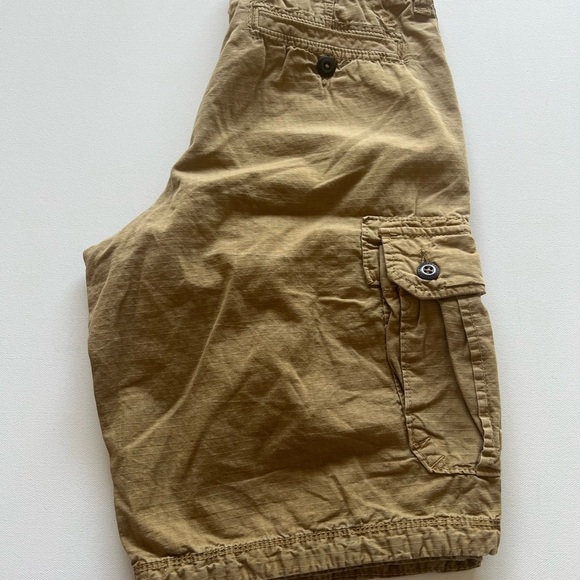 American Eagle Mens 30x10 Tan Khaki Ripstop Cargo Longboard Shorts‎ (B5) - Picture 1 of 9